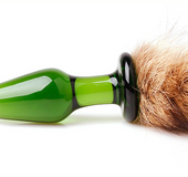 Fox Tail Anal Dog Tail Crystal Glass Backyard Trumpet Sex Adult Sex Products Men and women Masturbation