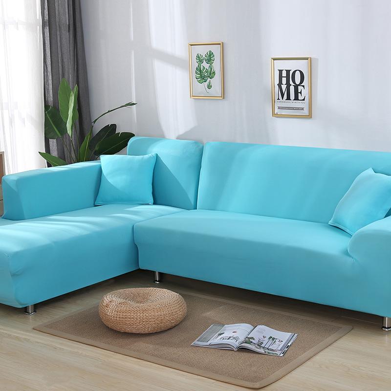 Tight Wrap Sofa Cover Elastic 2 Pieces Sofa Cover If L Style Piece Corner Sofa
