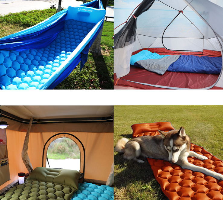 Inflatable cushion outdoor tent sleeping mat