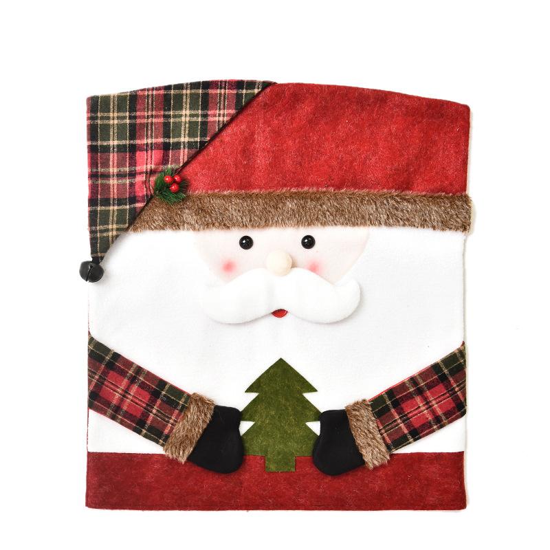 Christmas embroidery chair cover