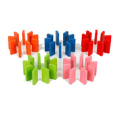 Wooden Toy Early Educational Colorful Dominos