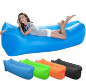 Inflatable Sofa Lazy Bag Camping Air Bed Lounger