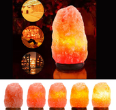Crystal salt lamp socket lamp creative decoration gift rose salt lamp night light bedside lamp