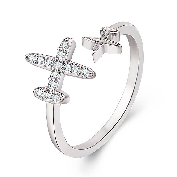 Adjustable Plane Ring Women