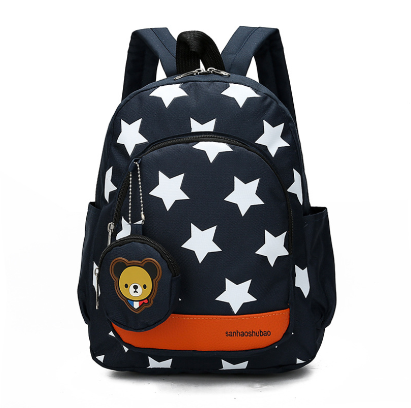 Mochila Para Kinder Estrellitas Osito
