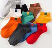 Candy color cloth solid color socks