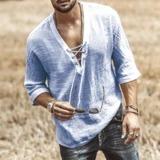 Lace mid sleeve T-shirt