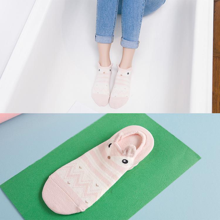 Cartoon cute cotton female socks