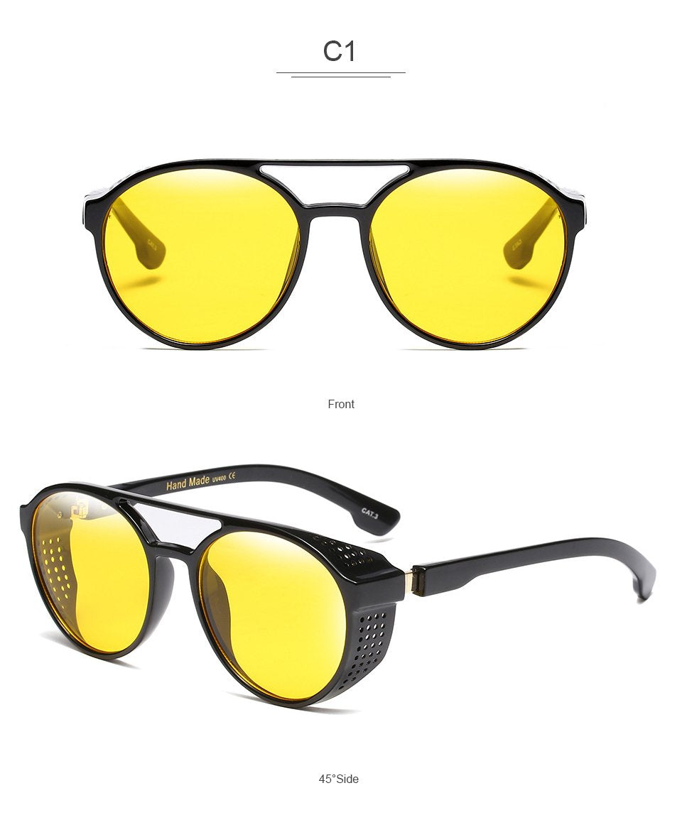 Trendy retro round sunglasses