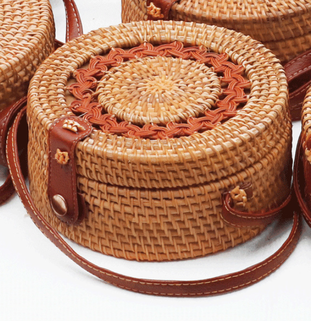 Rattan bag Messenger bag bamboo