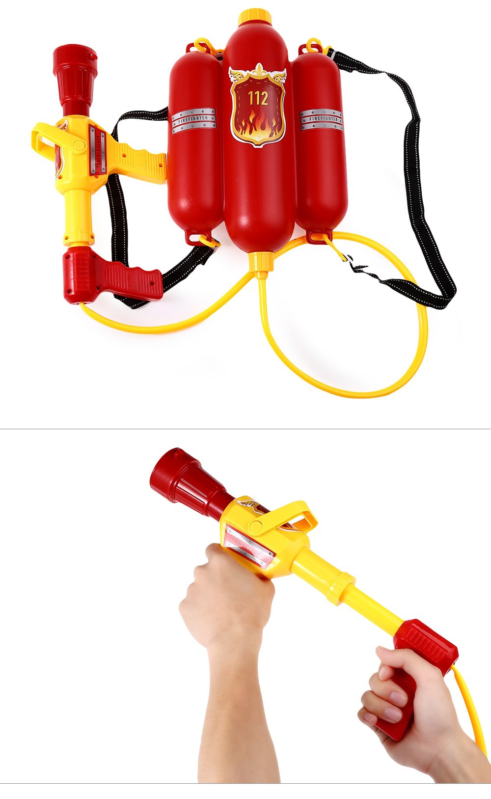 Juguete bombero pistola agua