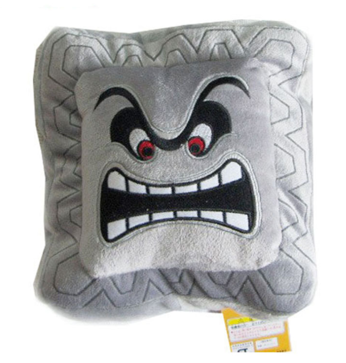 Gray brick demon pillow pillow toy doll