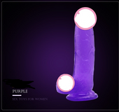 Female simulation penis suction cup Roman Emperor Color crystal masturbation transparent dildo adult sex products