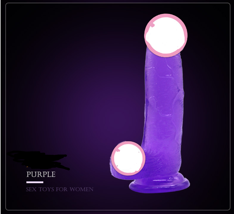 Female simulation penis suction cup Roman Emperor Color crystal masturbation transparent dildo adult sex products