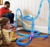 Speed pipes electric rail car remote control luminous pipe