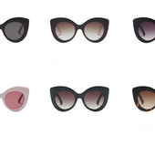 Cat eye PC lens sunglasses