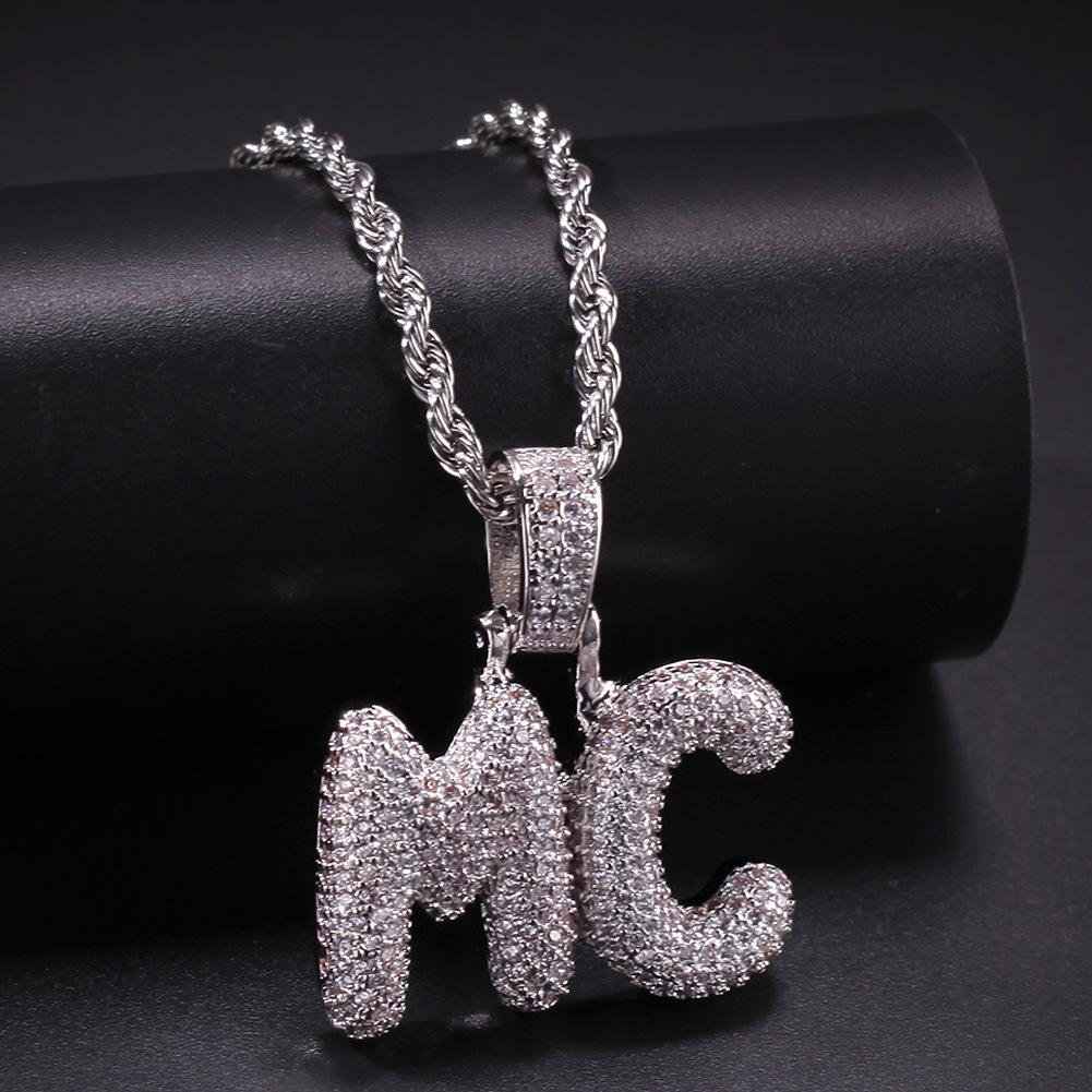 Zircon Letter Pendant