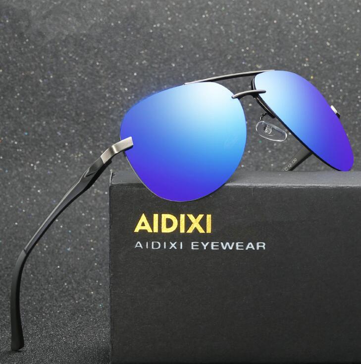 Aluminium magnesium polarized sunglasses men