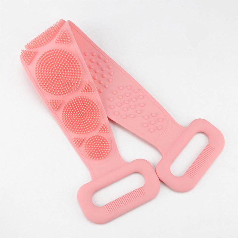 Bath towel silicone rubbing back towel