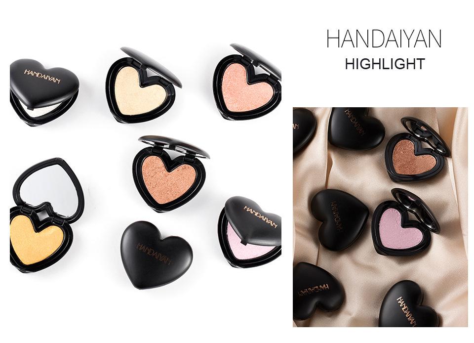 Gold Highlighter Palette Cosmetic Glow Makeup
