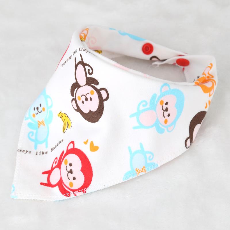 10 styles Cotton triangle towel baby child cartoon saliva towel
