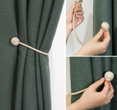 Hooked dormitory magnets free punching lace storage straps curtains with magnet buckles curtains fixed clip free