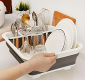 Escurridor de platos de cocina plegable