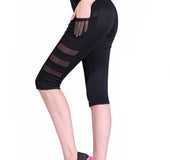 helisopus women in quick drying high waist pants pocket, elastic mesh sports leisure fitness that hot pants leggings