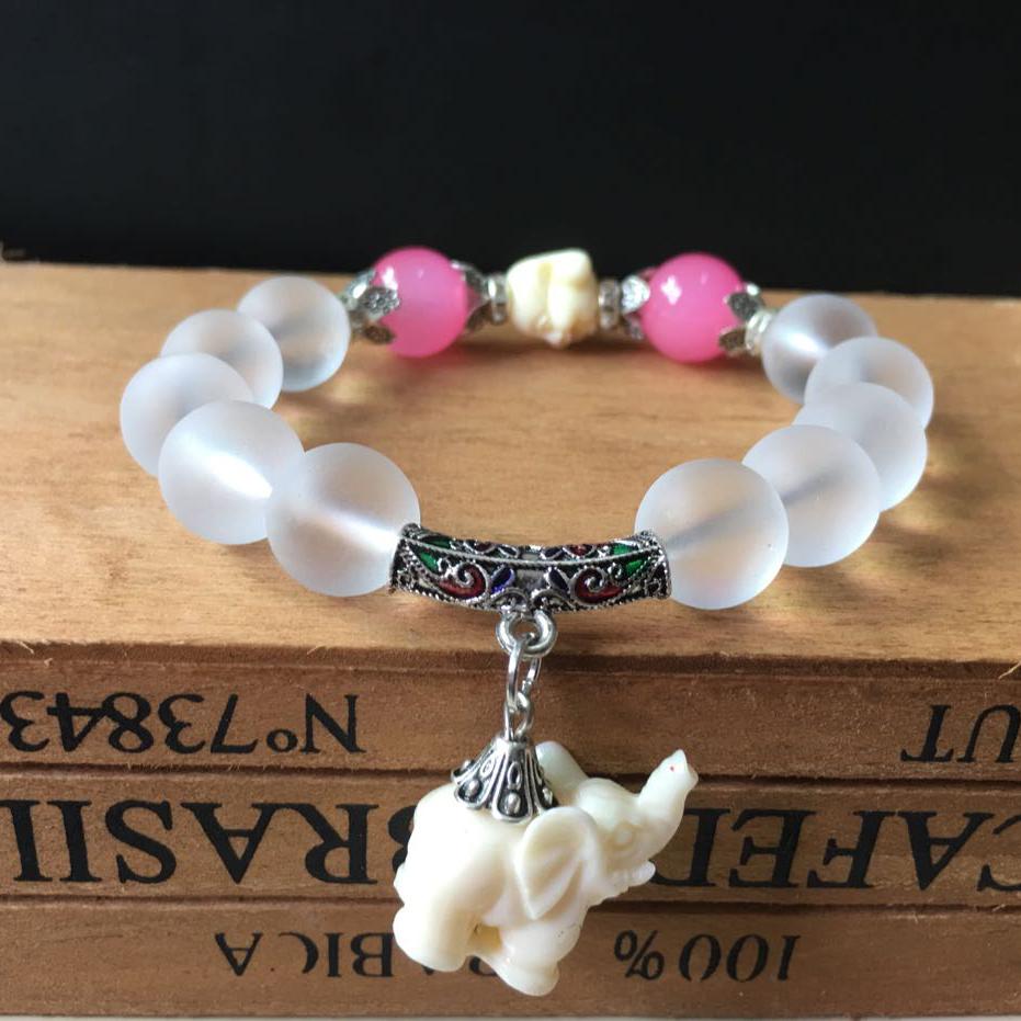 Pulsera elefante cristal
