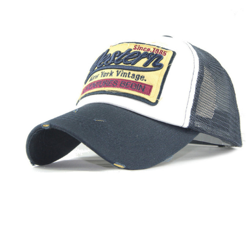 New patch net cap baseball cap