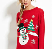 Christmas Sweater Holiday Theme Long Sleeve Sweater