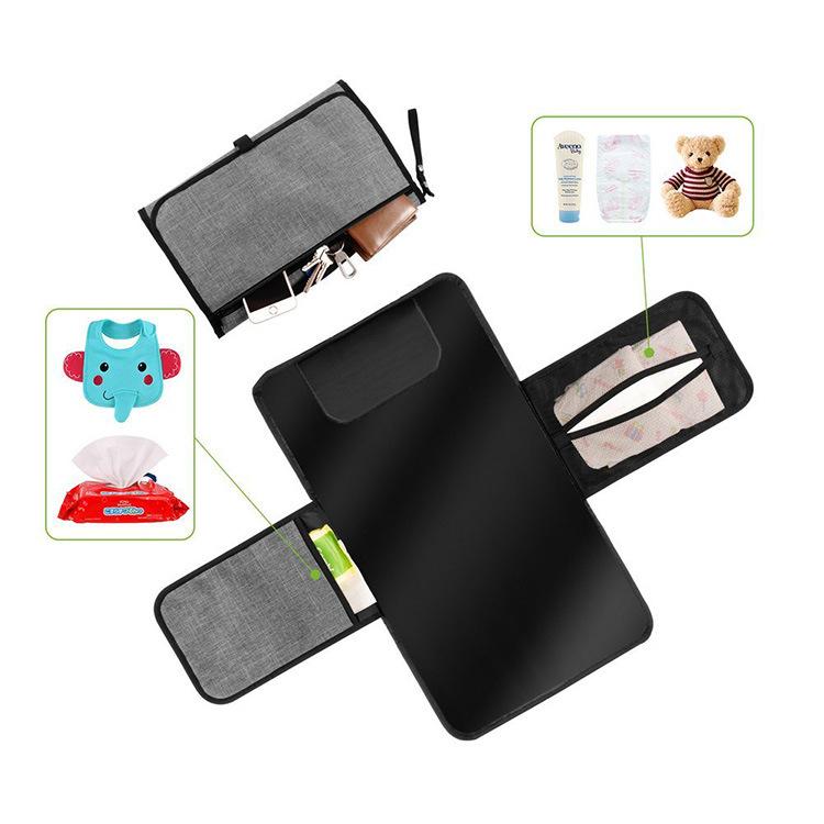 Portable Diaper Baby Bag Waterproof Multifunctional Insulation Pad Clean Hand Folding Cover
