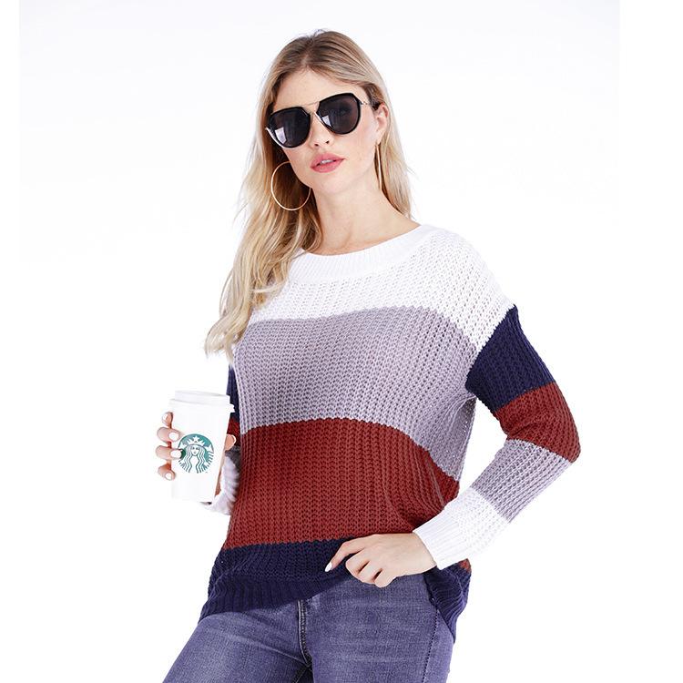 Striped pullover sweater