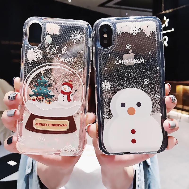 Snowflakes Sands Mobile Shell Christmas