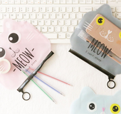 Zipper Handbags Cartoon Cat Wallet