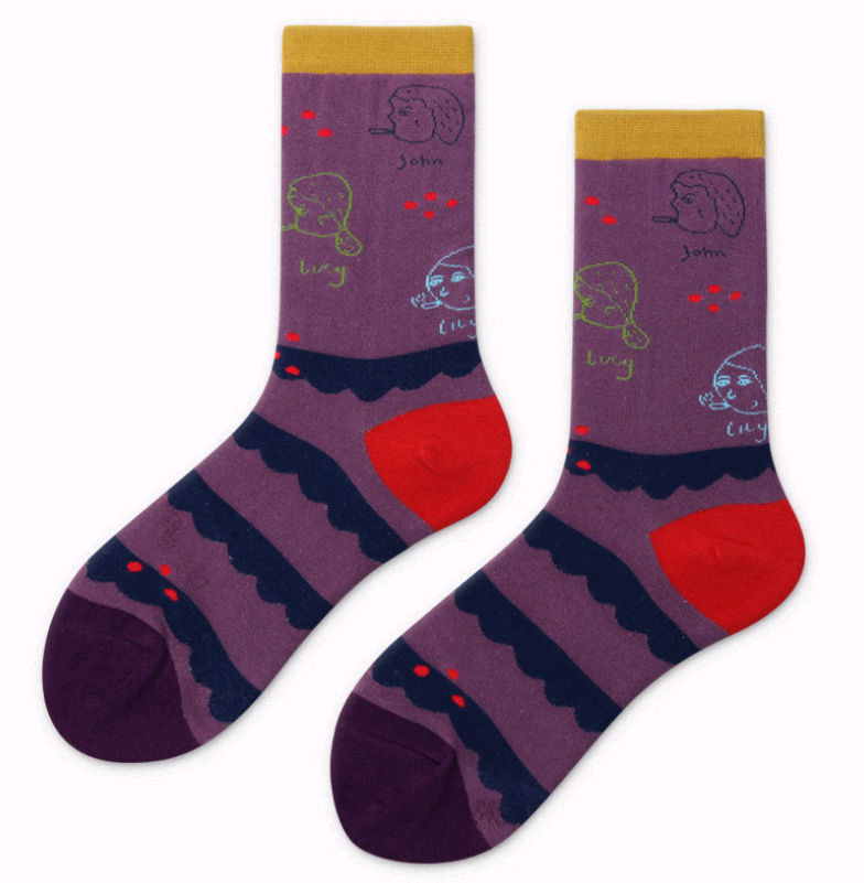 Animal tube socks
