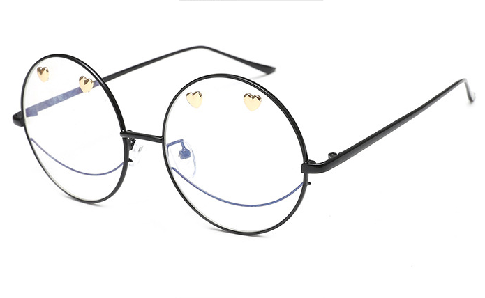 Retro round sunglasses exaggerated styling glasses