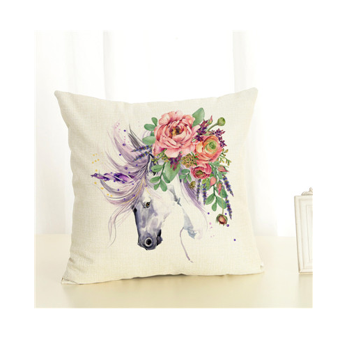 Fashion Pillow Cover Unicorn Pillow Case Cojins / Almofadas 45 Inches x 45 Cm Square Valentines Day Gift Handmade 3D Cushions