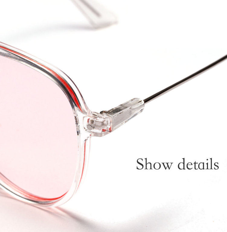 Color lens sunglasses women