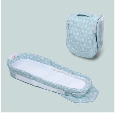 Crib bed diaper table with music portable sleeping basket
