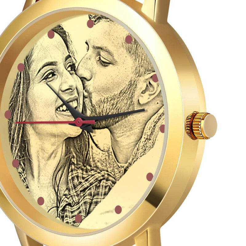 Reloj Grabado Para Mujeres Cuerda Trenzada De Color