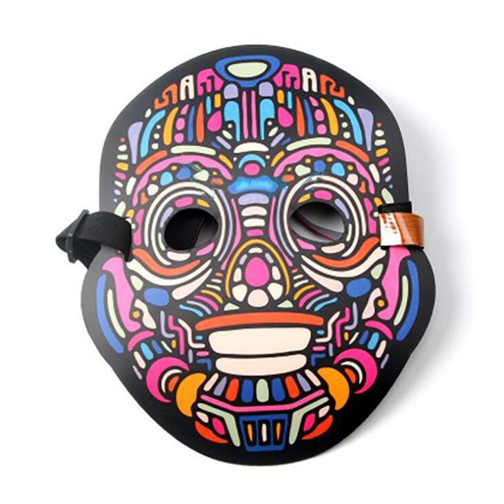 Design Sound Activated Halloween EL Party Mask