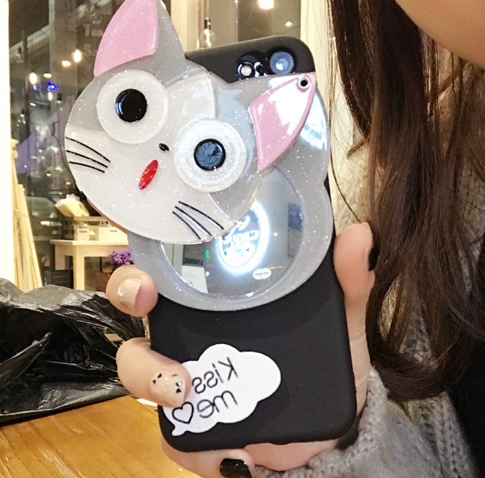 Cat Makeup Mirror   Case  | IPhone