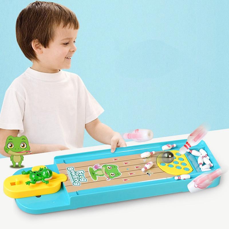 Children's mini frog bowling educational toy