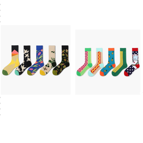 Cotton socks for couples
