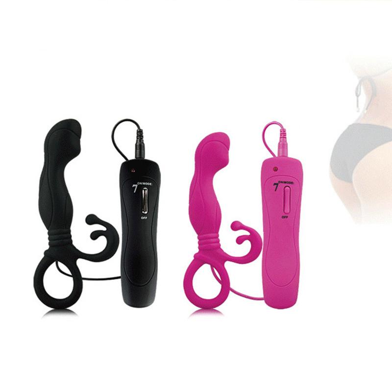 Prostate Massager 7 Speeds Vibrating Silicone Butt Plug Vibrator Prostata Stimulation Adult Sex toys for Woman Sex Product