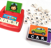 English alphabet card machine teaching