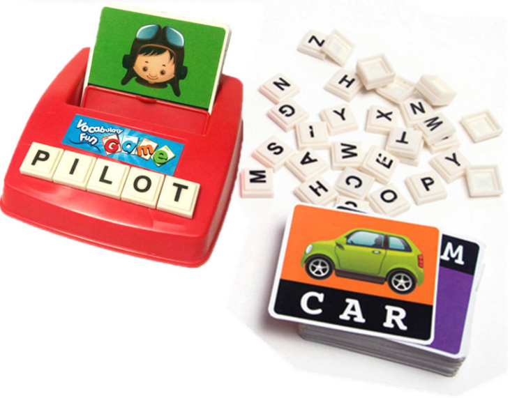 English alphabet card machine teaching