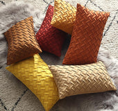 Buckskin woven cushion cover