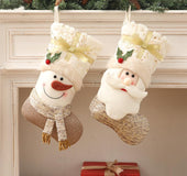 Nordic style white Christmas socks